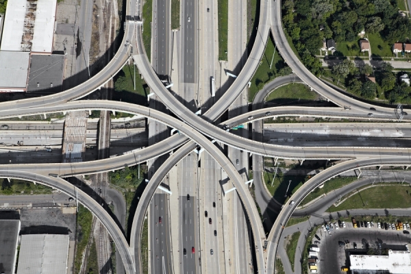 Photograph Peter Andrew Lusztyk Highway Interchange V on One Eyeland